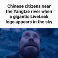 1/3 of the Chinese down the drain