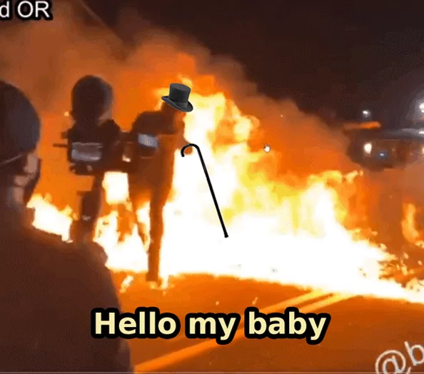 honey why is the baby on fire