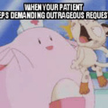 Chansey is not a nurse to mess with
