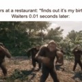 Waiters when