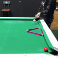 Amazing trick shot (with a little help)