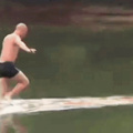 Shaolin monks can walk on water