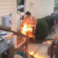 This man is on fireee!