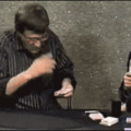 Vanishing card magic trick