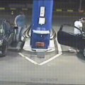 Gas station worker reacting to a client who didn't want to put out his cigarette