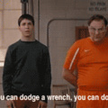 Remember the 5 d's of Dodgeball: dodge, duck, dip, dive and...dodge.