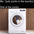 Dongs in a washing machine