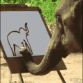 The elephant is a better artist than me