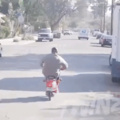 Stolen bait scooter with airbag.