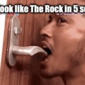How to look like The Rock in 5 sec