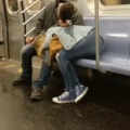 One More Stupid Thing To Do - Passing out on the subway is dumb enough but wasting that beer is a crime.